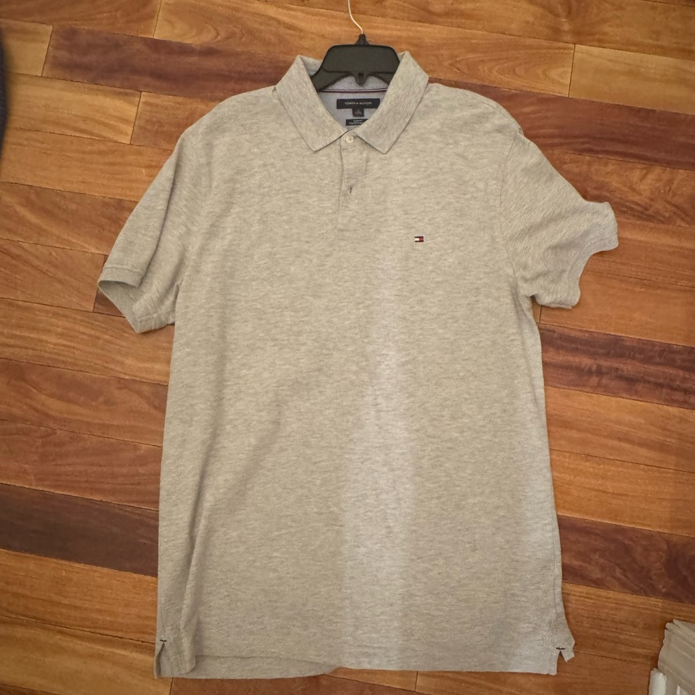 Tommy Hilfiger Light Gray Polo Shirt for Men